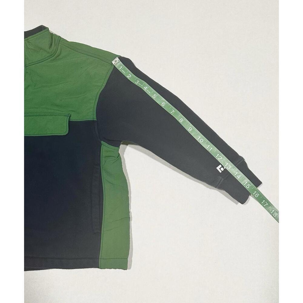 Free Assembly Boys Jacket Collared Half Zip Long Sleeve Green Dark Blue Size M 8 - Picture 11 of 12